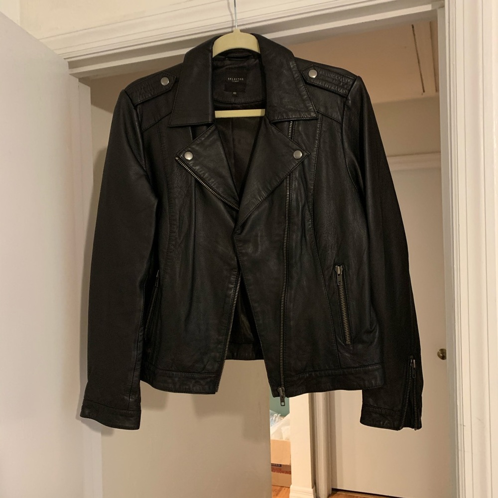 French Leather Jacket - Very similar to Sezane